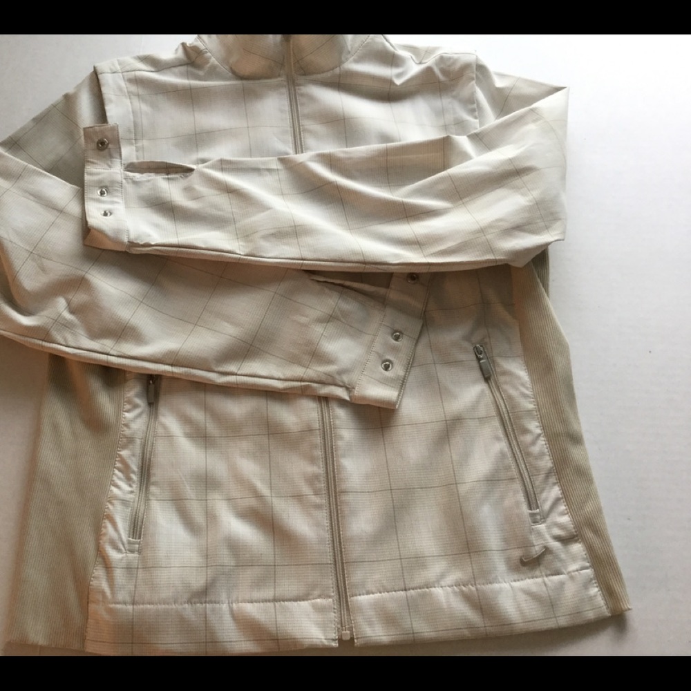 ❤️SOLD❤️NIKE GOLF Dri-Fit Jacket Plaid Lrg (12-14) - Picture 2 of 8